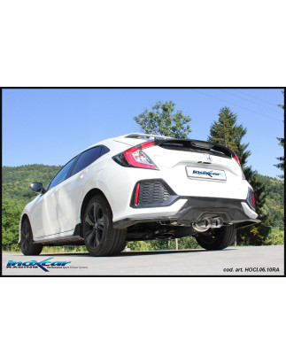 Posteriore con uscita centrale 2 x diam. 100 BLACK CERAMIC HONDA CIVIC 1.5 TURBO – 2018-2020 182CV
