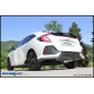 Posteriore con uscita centrale 2 x diam. 100 BLACK CERAMIC HONDA CIVIC 1.5 TURBO – 2018-2020 182CV