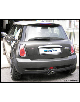Posteriore con uscita central 2 x diam. 80 MINI COOPER S 1.6 – 2001-2006 170CV (R53) (Cod. I-MICO.