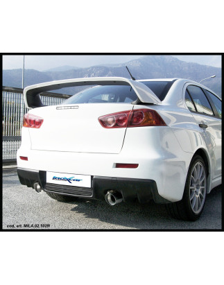 Posteriore con uscita singola diam. 102 DX+SX MITSUBISHI EVO X 2.0 TURBO – 2009 295CV LANCER (Cod.