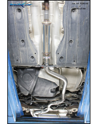 Posteriore con uscita 2 x diam. 80 RACING AUDI A3 – 2013 180CV S3 RS3 (type 8V) SB (Cod. I-OVAU.25