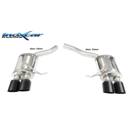 Posteriore silenziato con uscita 2 x diam. 100 Black Ceramic DX+SX PORSCHE MACAN S 3.0 TDI V6 – 20