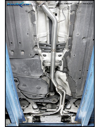 Posteriore silenziato con uscita 2 x diam. 100 Black Ceramic DX+SX PORSCHE MACAN S 3.0 TDI V6 – 20