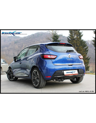Posteriore con uscita 2 x diam. 80 X-RACE RENAULT CLIO 4 900 – 2018 75CV (Cod. I-RECL.41.XR80)