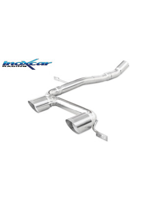 Posteriore senza silenziatore con uscita centrale 2 x diam. 80 RACING RENAULT MEGANE II 2.0 16V RS T