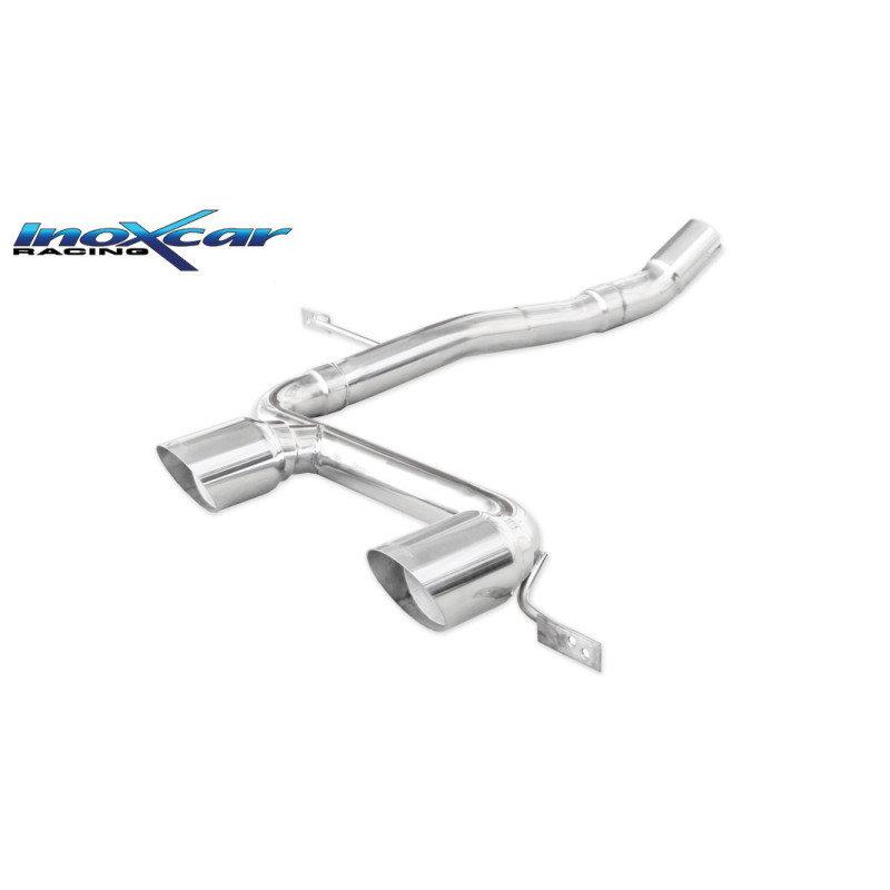 Posteriore senza silenziatore con uscita centrale 2 x diam. 80 RACING RENAULT MEGANE II 2.0 16V RS T