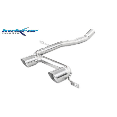 Posteriore senza silenziatore con uscita centrale 2 x diam. 80 RACING RENAULT MEGANE II 2.0 16V RS T
