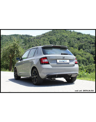 Posteriore con uscita 2 x diam. 80 RACING SKODA FABIA – 2014 (NJ) (Cod. I-SKFA.04.RA)