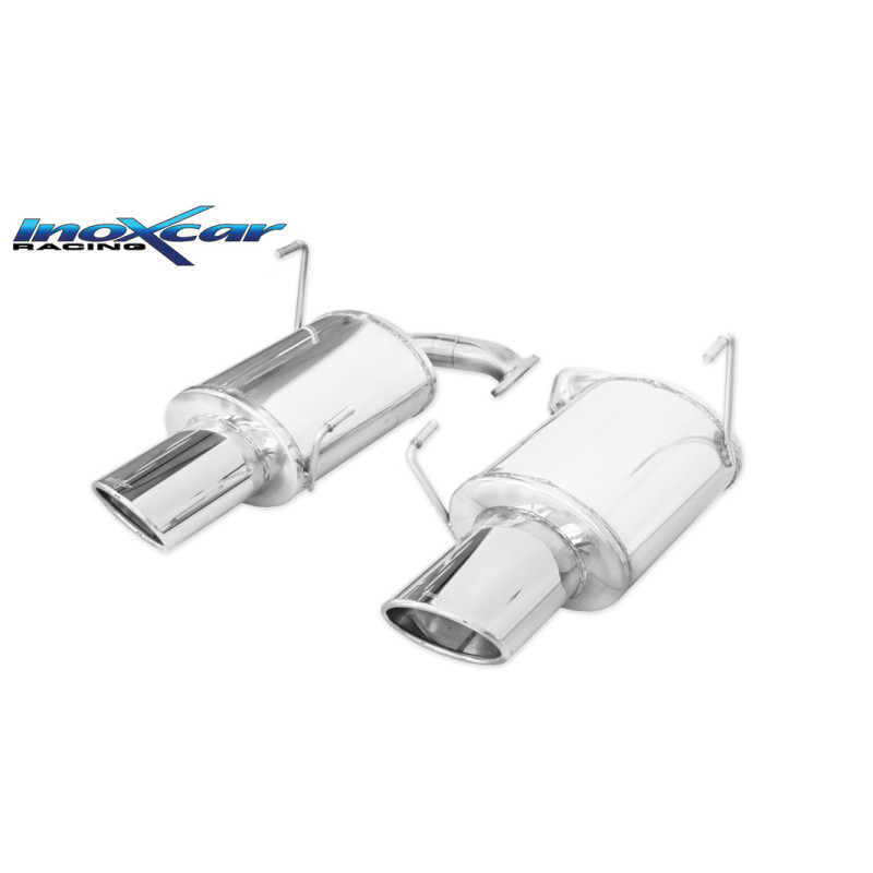 Posteriore con uscita ovale 150x105 mm OBLIQUO DX+SX SUBARU IMPREZA 2.5 WRX STI MY15 – 2014 300CV 