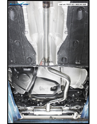 Tubo centrale silenziato – 2017 245CV Volkswagen GOLF 7.5 (Cod. I-TCSGT7.02)