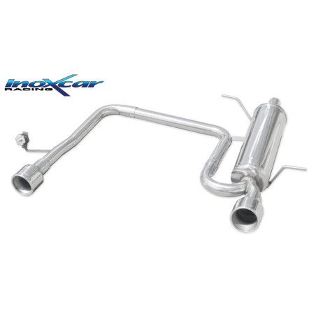 Posteriore DUPLEX con uscita singola diam.102 FORD FIESTA 1.6 16V – 2009 120CV MK6 (Cod. I-TWFO.01