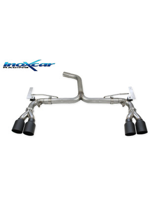 Posteriore senza silenziatore DUPLEX con uscita 2 x diam. 90 RACING BLACK CERAMIC DX+SXMontaggio esc