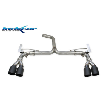 Posteriore senza silenziatore DUPLEX con uscita 2 x diam. 90 RACING BLACK CERAMIC DX+SXMontaggio esc