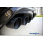 Posteriore senza silenziatore DUPLEX con uscita 2 x diam. 90 RACING BLACK CERAMIC DX+SXMontaggio esc