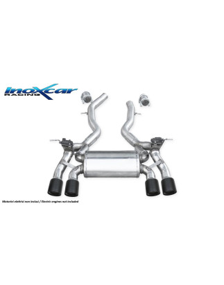 Terminale con uscita 2x diam. 90 X-RACE Black Edition dx+sx e Valvole motori elettrici di serie – 