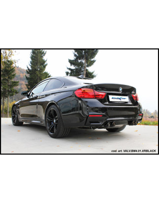 Terminale con uscita 2x diam. 90 X-RACE Black Edition dx+sx e Valvole motori elettrici di serie – 