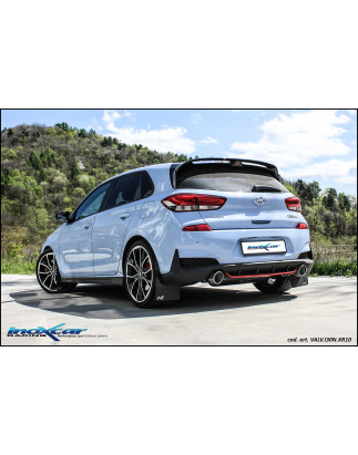 Terminale silenziato con uscita diam. 100 X-RACE DX+SX e Valvola motorino oem HY – 2019 Hyundai i3