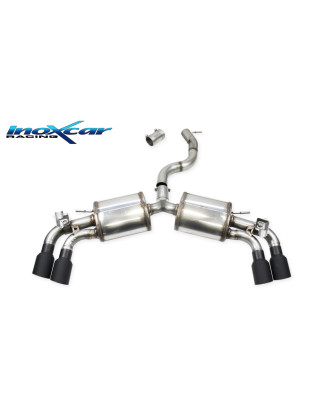 Posteriore con 2 silenziatori uscita x diam. 100 RACING DX+SX e Valvoletrici – 2021 Audi A3 S3 RS3