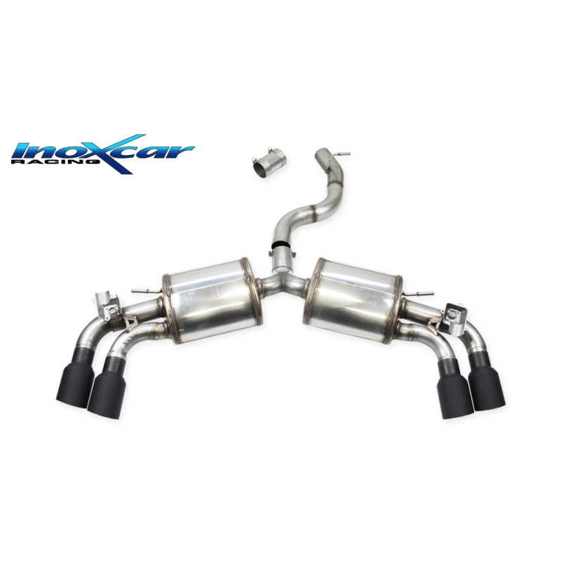Posteriore con 2 silenziatori uscita x diam. 100 RACING DX+SX e Valvoletrici – 2021 Audi A3 S3 RS3 Posteriore con 2 silenziatori uscita x diam. 100 RACING DX+SX e Valvoletrici – 2021 Audi A3 S3 RS3