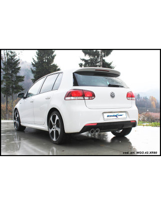 Posteriore con uscita 2 x diam. 80 RACING VOLKSWAGEN GOLF 6 1.4 TSI – 2008 122CV (Cod. I-WGO.42.RA