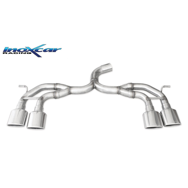 Posteriore senza silenziatore con uscita 2 x ovale 120x80 mm DX+SX – 2014 300CV Volkswagen GOLF 7 