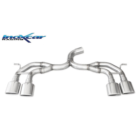 Posteriore senza silenziatore con uscita 2 x ovale 120x80 mm DX+SX – 2014 300CV Volkswagen GOLF 7
