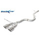 Posteriore non silenziato con uscita centrale 2 x diam. 102 RACING VOLKSWAGEN GOLF 6 R 2.0 TSI 4 MOT