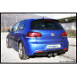 Posteriore non silenziato con uscita centrale 2 x diam. 102 RACING VOLKSWAGEN GOLF 6 R 2.0 TSI 4 MOT