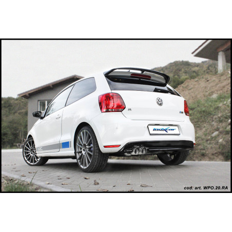 Posteriore con uscita 2 x diam. 80 X-RACE VOLKSWAGEN POLO – 2013 220CV (type 6R) (Cod. I-WPO.20.XR