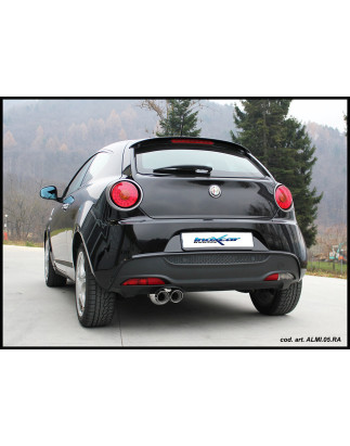 Posteriore con uscita singola ovale 120x80 mm MITO 1.4 TB QUADRIFOGLIO VERDE – 2009 170CV Alfa Rom