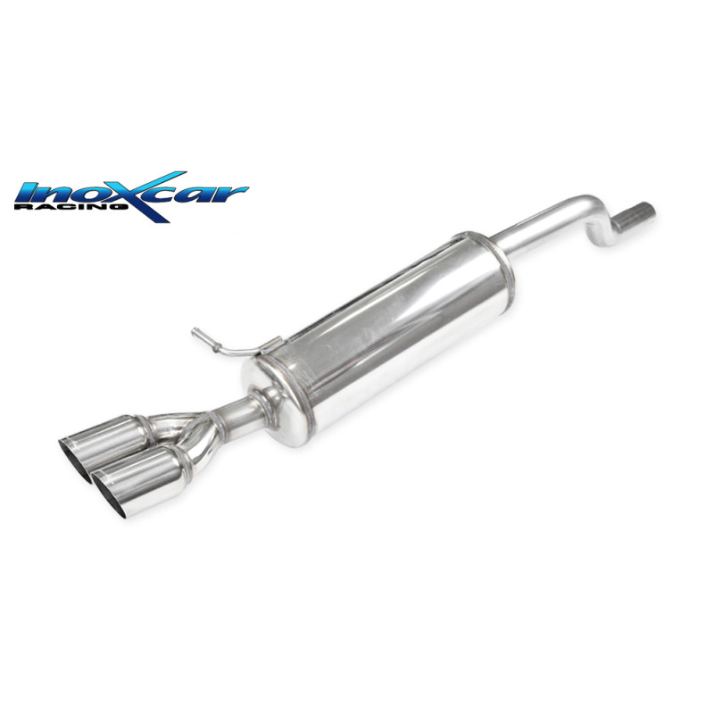 Posteriore silenziato con uscita 2 x diam. 70 RACINGMontaggio esclusivo su paraurti originale A1 40T