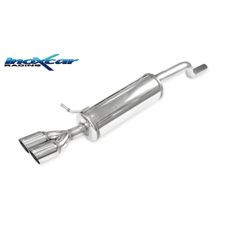 Posteriore silenziato con uscita 2 x diam. 70 RACINGMontaggio esclusivo su paraurti originale A1 40T