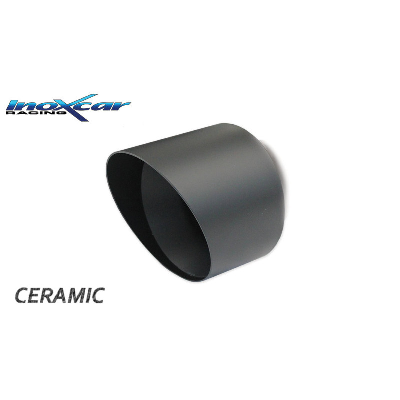 Posteriore con uscita 1 x diam. 90 RACING BLACK CERAMIC AUDI A1 – 2015 S1 (type 8X) (Cod. I-AUA1.1
