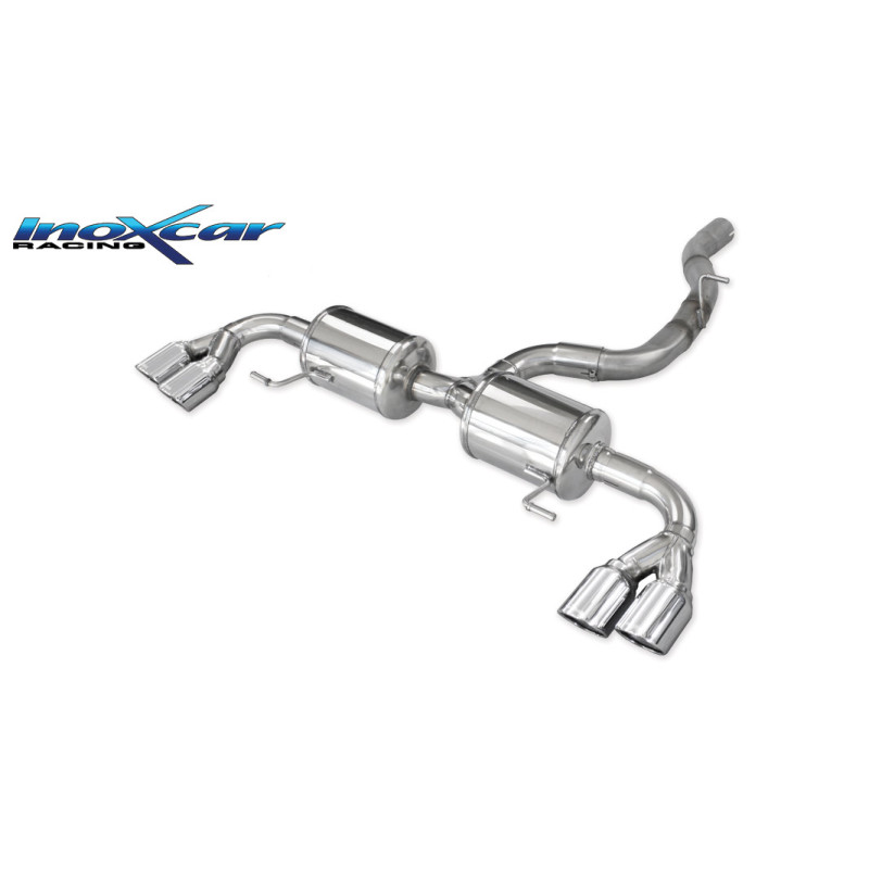 Posteriore con uscita 2x diam. 80 X-RACE DX+SX AUDI S1 – 2014 231CV A1 (type 8X) (Cod. I-AUS1.02.X