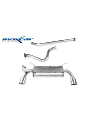 Tubo centrale silenziato e Posteriore con uscita singola diam. 100 RACING DX+SX – 63 SUBARU BRZ 2.