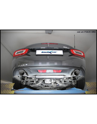 Posteriore con uscita singola diam. 100 X-RACE DX+SX FIAT 124 SPIDER 1.4 TURBO – 2016 140CV (Cod. 