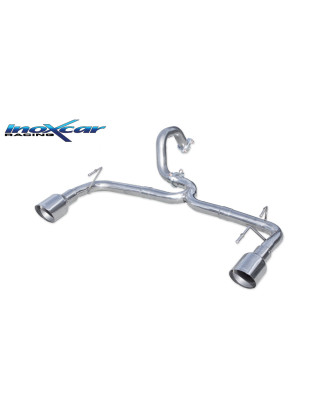 Posteriore senza silenziatore con uscita diam. 102 RACING DX+SX ABARTH 500 1.4 T-JET – 2008 135CV