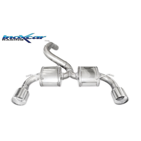 Terminale con uscita diam. 114 RACING dx+sx – 2016 350CV Ford FOCUS MK3 (Cod. I-FOFO.13.114R)
