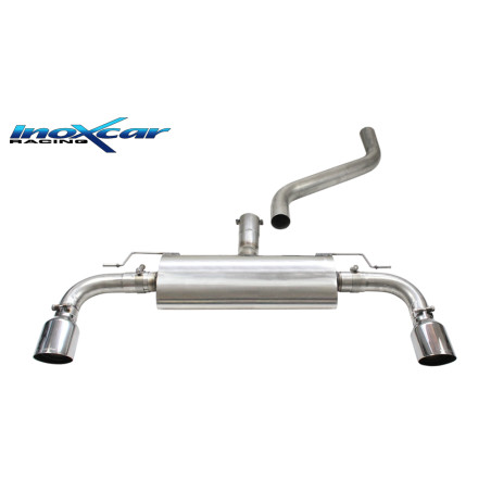 Posteriore silenziato con uscita diam. 100 RACING DX+SX – 2024 Ford FOCUS MK4 (Cod. I-FOFO.20.10RA