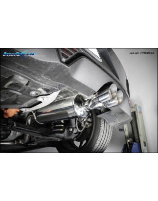 Posteriore con uscita 2 x diam. 90 RACING – 2021-2023 Hyundai i20 (Cod. I-HYI20.02.RA)