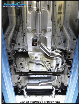 Posteriore con uscita diam. 102 RACING DX+SX OPEL CORSA E OPC 1.6I TURBO – 2015 207CV (Cod. I-OPCO