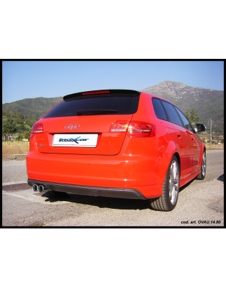 Posteriore con uscita 2 x diam. 80 RACING AUDI A3 – 2008 265CV S3 (type 8P) SB (Cod. I-OVAU.14.RA)