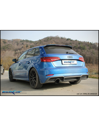 Posteriore con uscita diam. 100 BLACK CERAMIC AUDI A3 – 2016-2018 116CV S3 RS3 (type 8V) SB (Cod. 