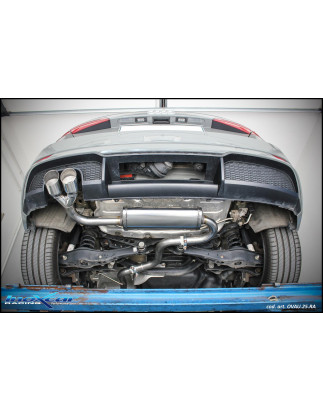 Posteriore con uscita 2 x diam. 80 RACING AUDI A3 – 2017 S3 RS3 (type 8V) SB (Cod. I-OVAU.33.RA)