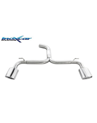 Posteriore senza silenziatore con uscita ovale 150x105 OBLIQUO DX+SX SEAT LEON – 2014 280CV (type 