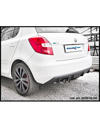 Posteriore con uscita singola diam. 102 RACING SKODA FABIA – 2012 180CV (type 5J) (Cod. I-SKFA.03.