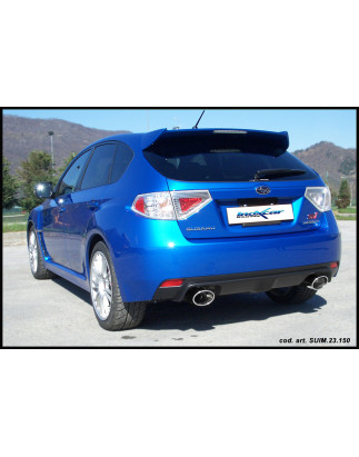 Posteriore con uscita 2 x diam. 80 RACING DX+SX SUBARU IMPREZA 4WD 2.5T WRX STI 08MY – 2008 300CV 