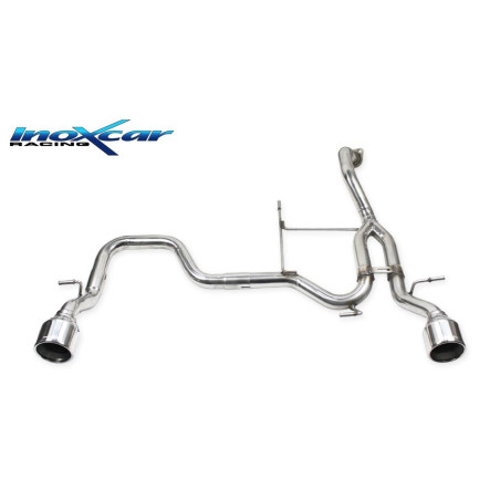 Posteriore senza silenziatore con uscita diam. 102 DX+SX SUZUKI SWIFT SPORT 1.4 – 2018 140CV (Cod.