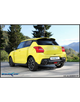 Posteriore senza silenziatore con uscita diam. 102 DX+SX SUZUKI SWIFT SPORT 1.4 – 2018 140CV (Cod.
