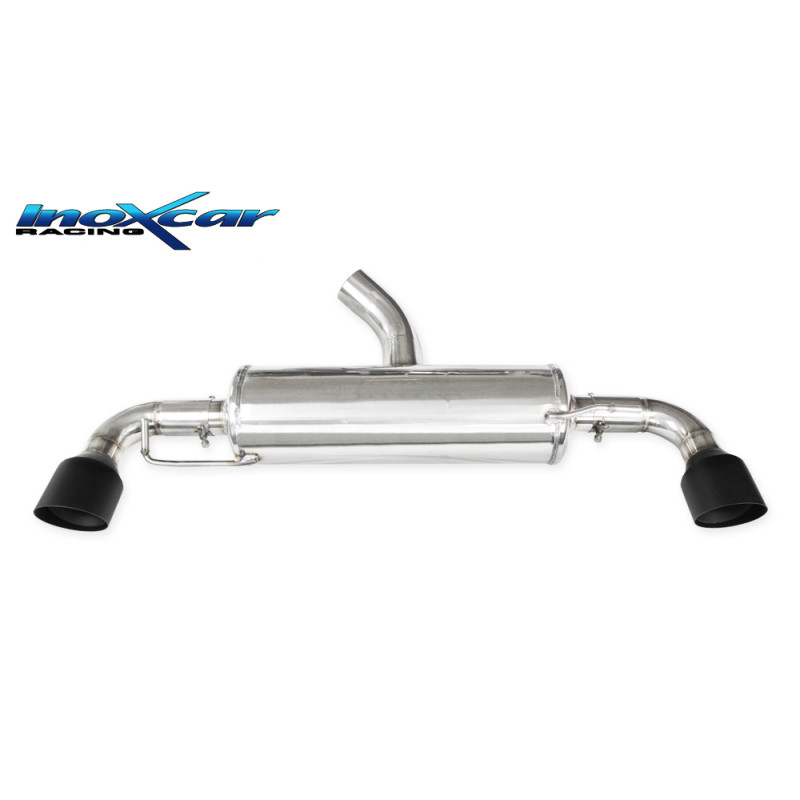 Posteriore silenziato con uscita diam. 100 BLACK CERAMIC DX+SX – 2020 261CV Toyota YARIS (Cod. I-T